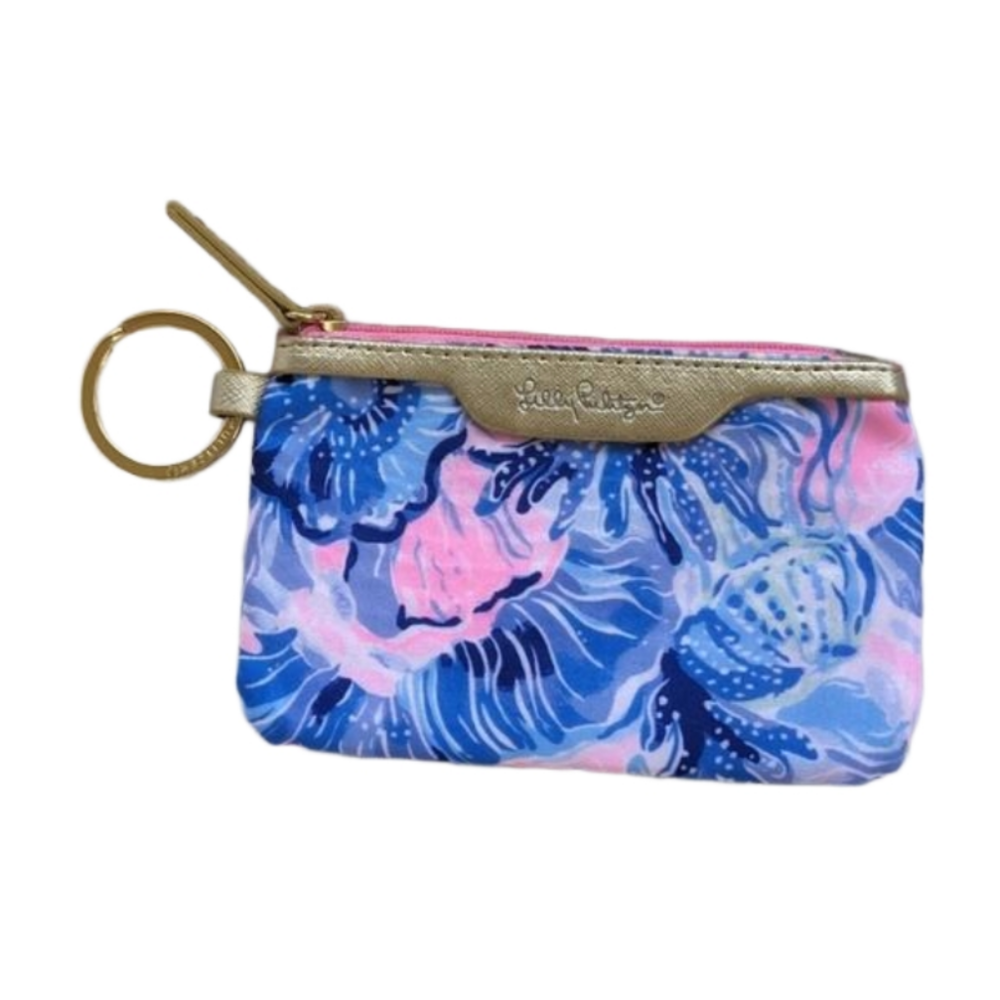 Lilly Pulitzer ID coin purse on keychain